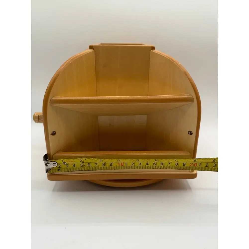 Lakeshore Learning Wooden Revolving Supply Caddy Desktop Organizer - 8” Tall